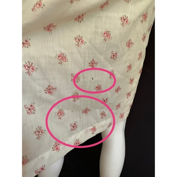 Vintage‎ Cottagecore Floral Dress Sleeveless Lace Trimmed Nightgown Sun Dress - Picture 7 of 9